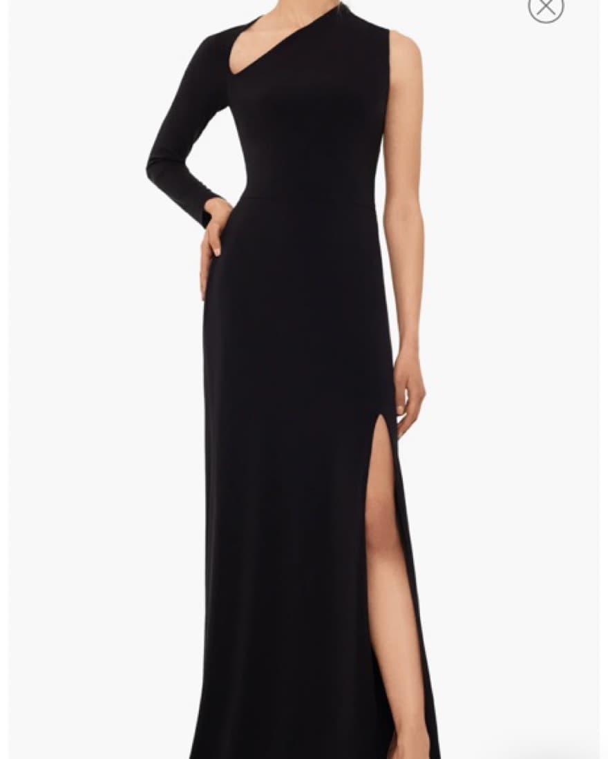 Black One Sleeve Gown - Image 1