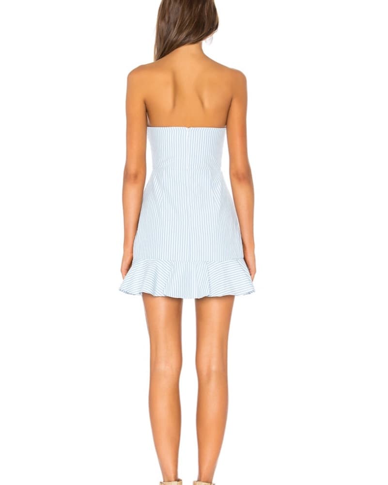 Revolve Superdown Strapless Striped Dres - Image 3