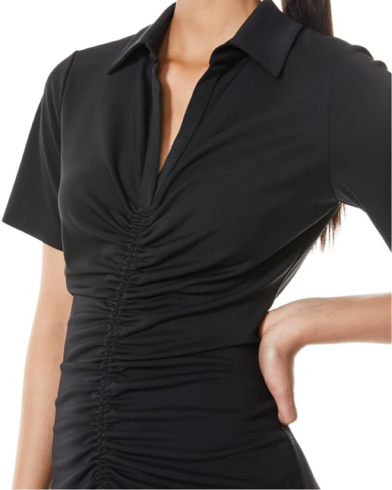 MARSHA RUCHED POLO MINI DRESS - Image 5