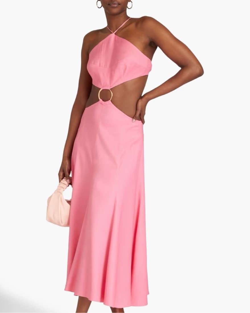 Cult Gaia Pink Cutout Dress - Image 1