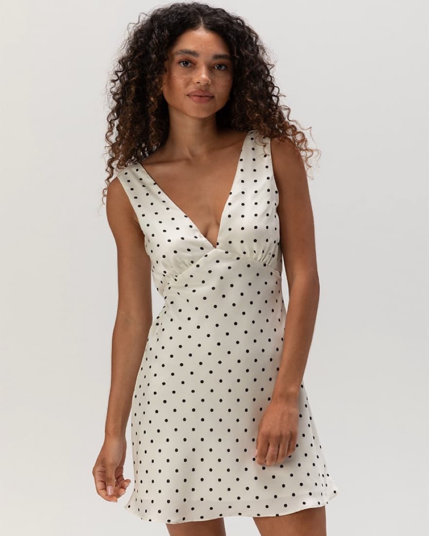 Polka Dot Mini Dress - Image 2