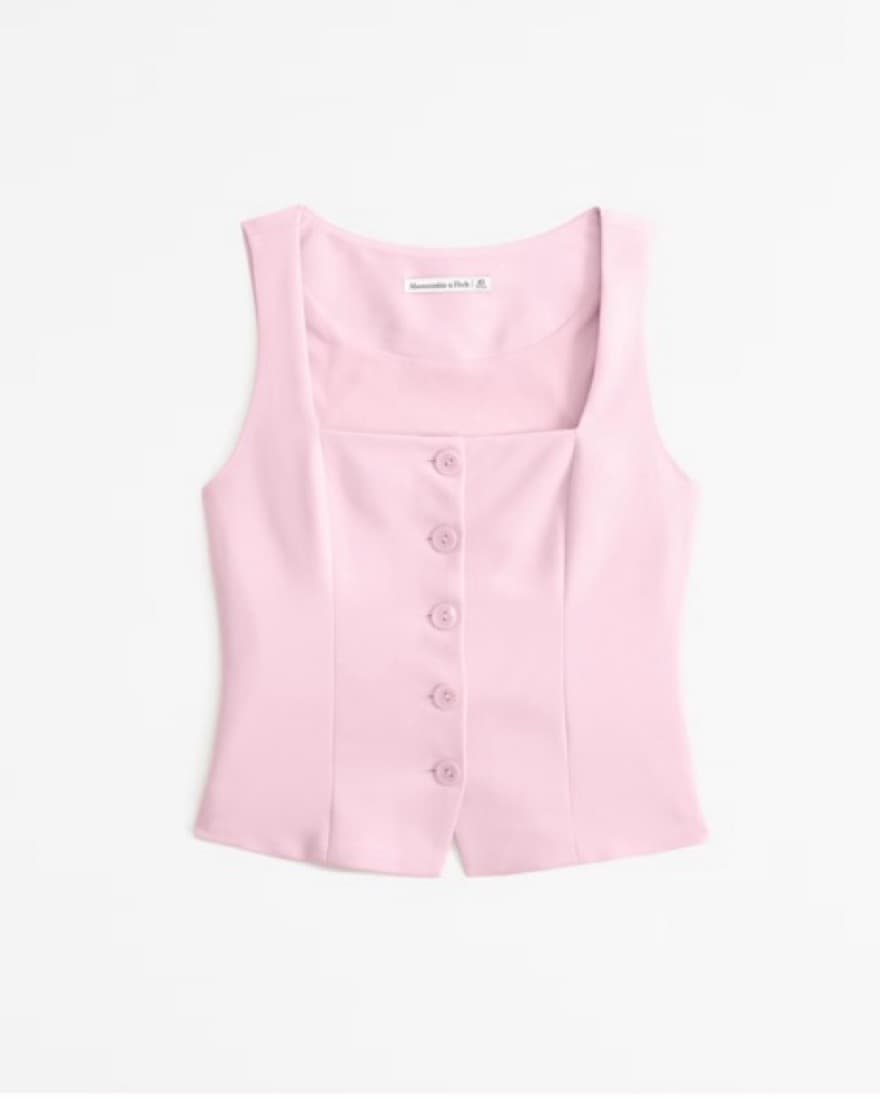 Pink Set -Tailored Vest & Matching Skort - Image 2
