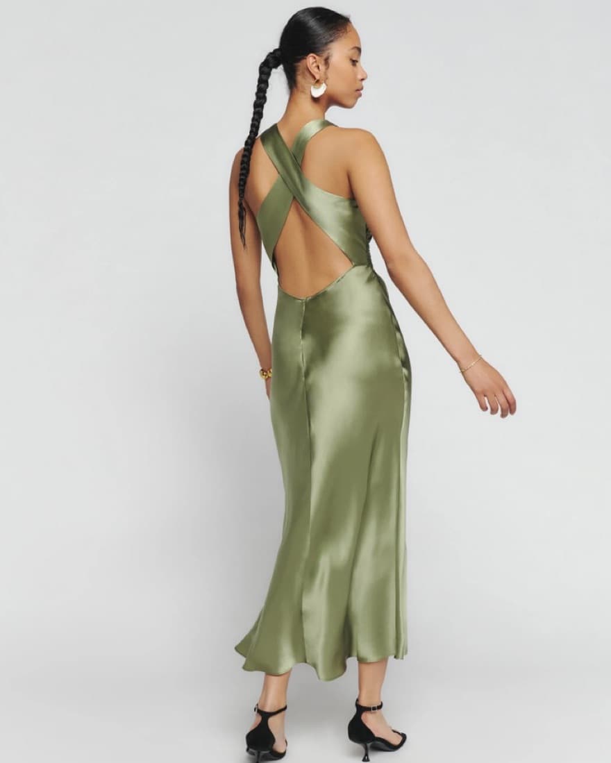 Reformation Casette Silk Dress  - Image 3