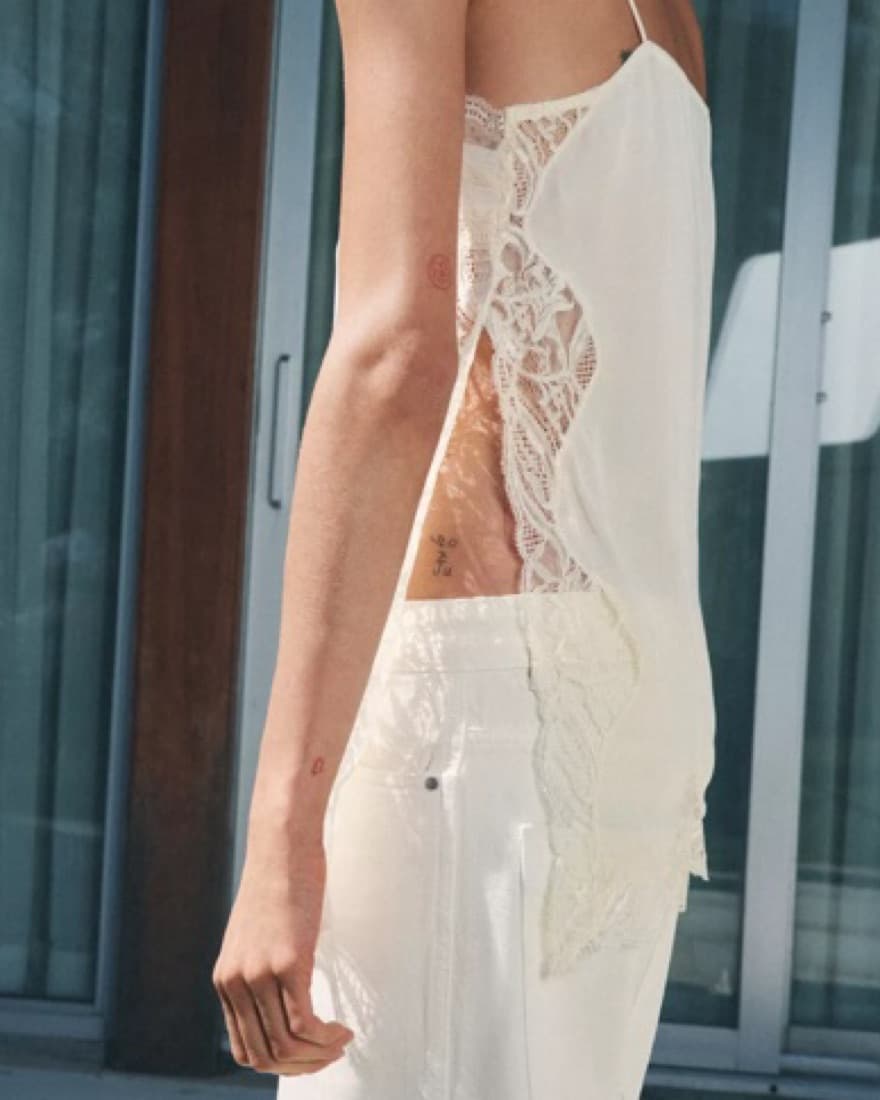 Lace Silk Top - Image 3