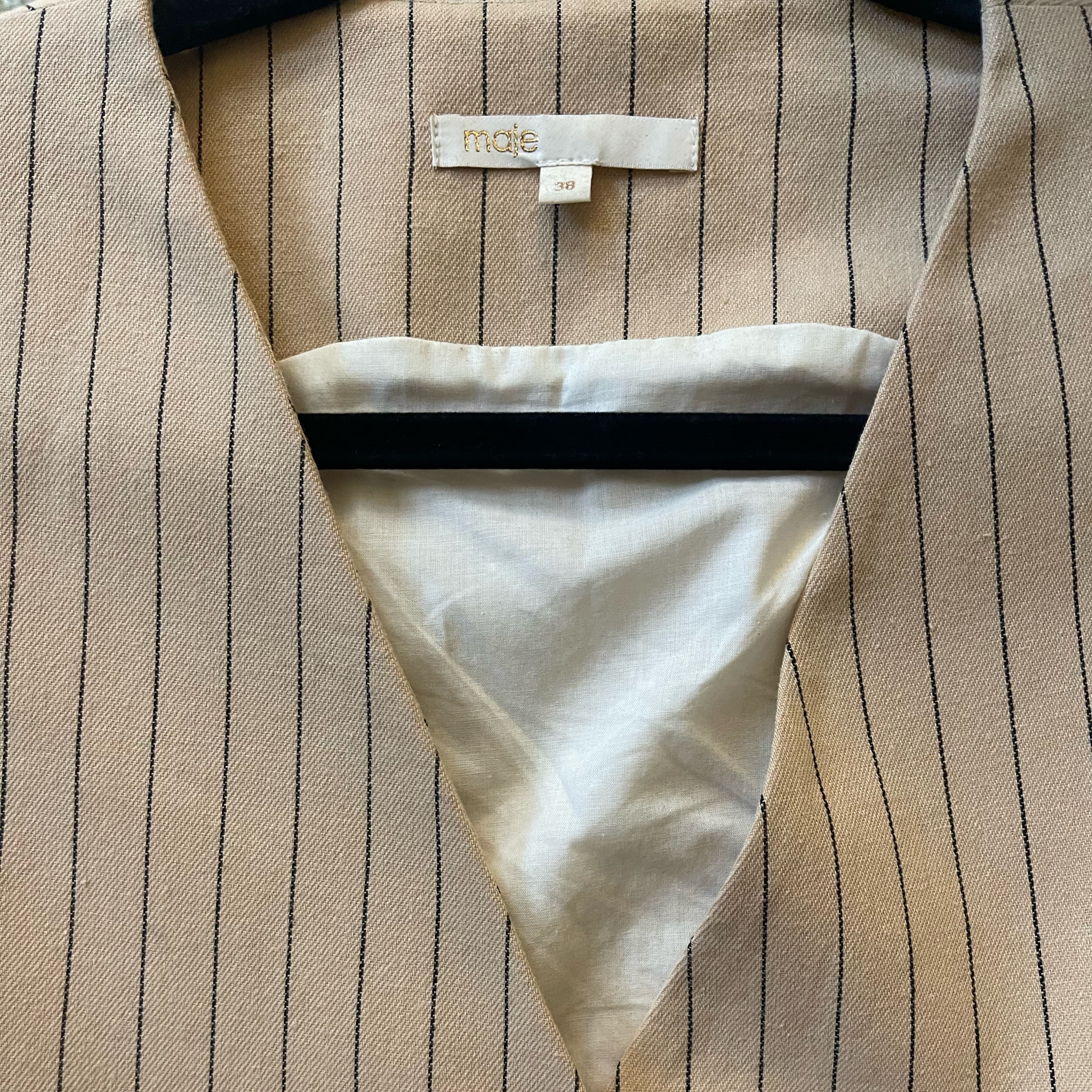 Maje Pinstripe Vest & Shorts Set - Image 3