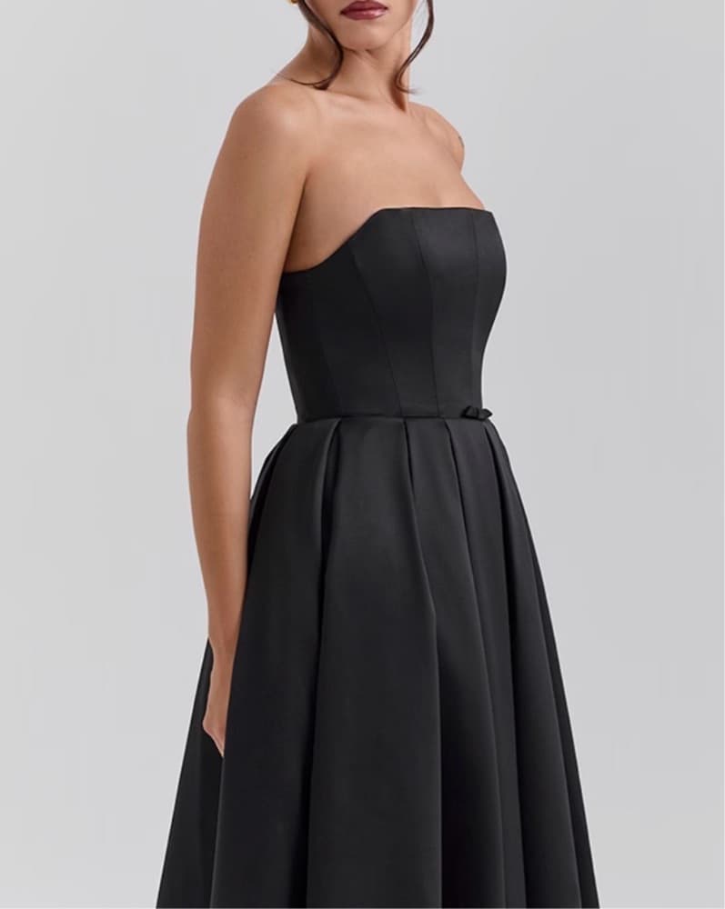 House Of CB  Strapless Corset Midi Dress - Image 2
