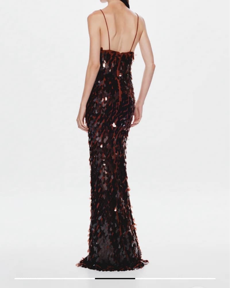 MISHA Black Tie Dress - Image 3