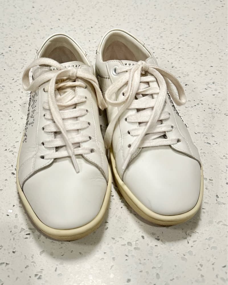 White Saint Laurent Sneakers - Image 3