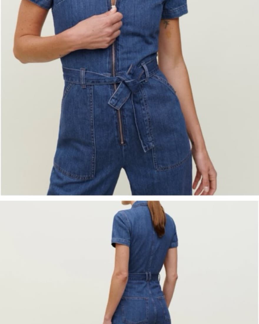 Reformation Denim Jumpsuit - Image 2