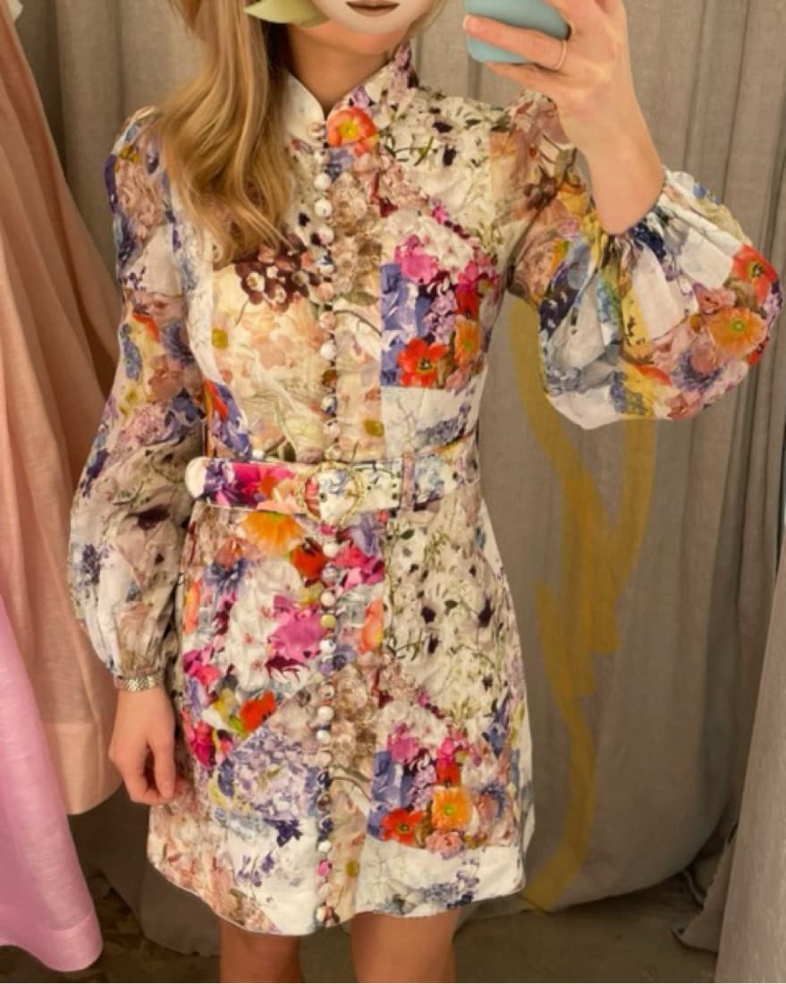Zimmerman Printed Belted dress - Image 1