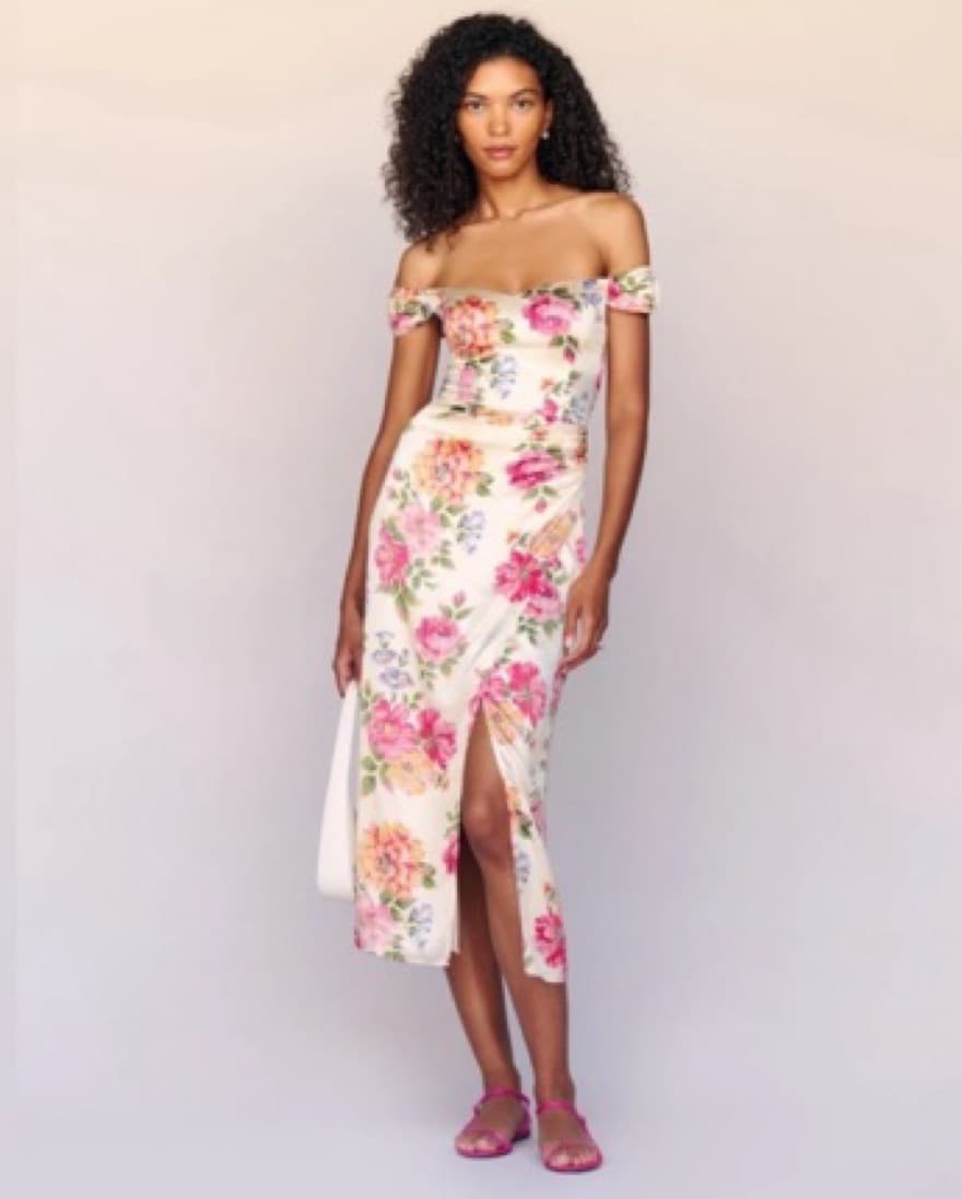 Reformation Genesis Silk Dress - Image 1