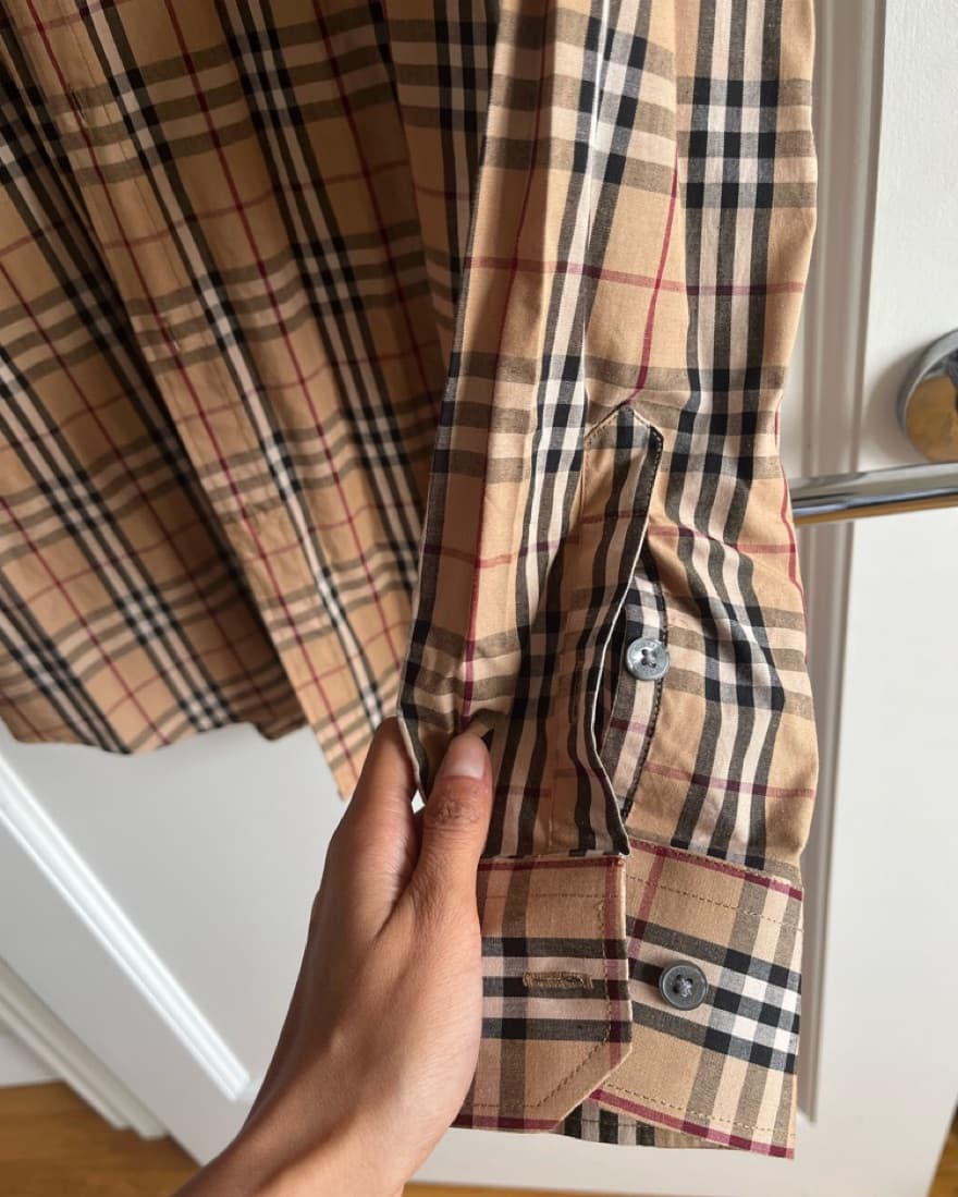 Vintage Burberry Button Down Shirt - Image 5