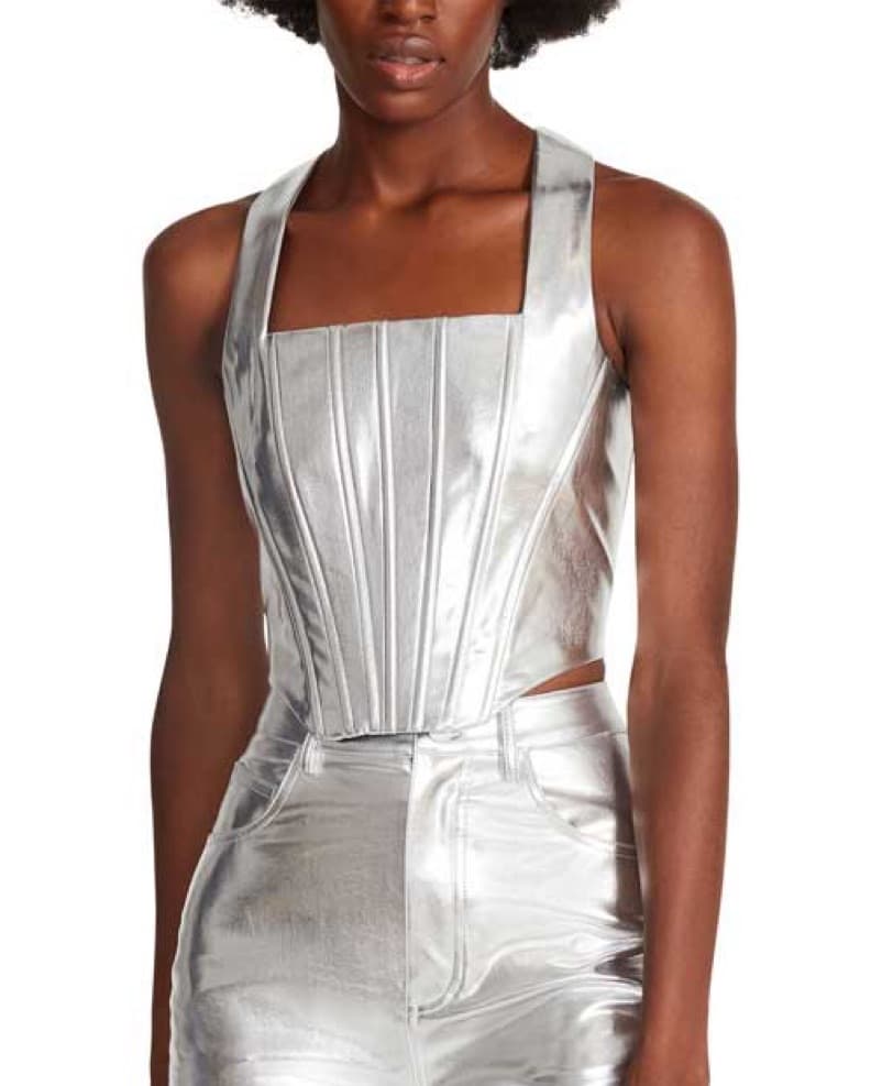 Silver Boned Corset  - Image 2