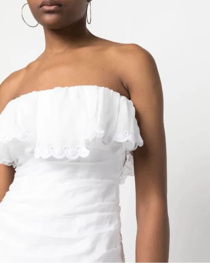 Ruffle strapless top - Image 2