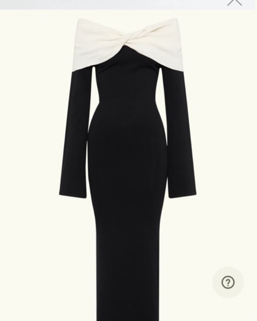Black & White Formal Dress - Image 5