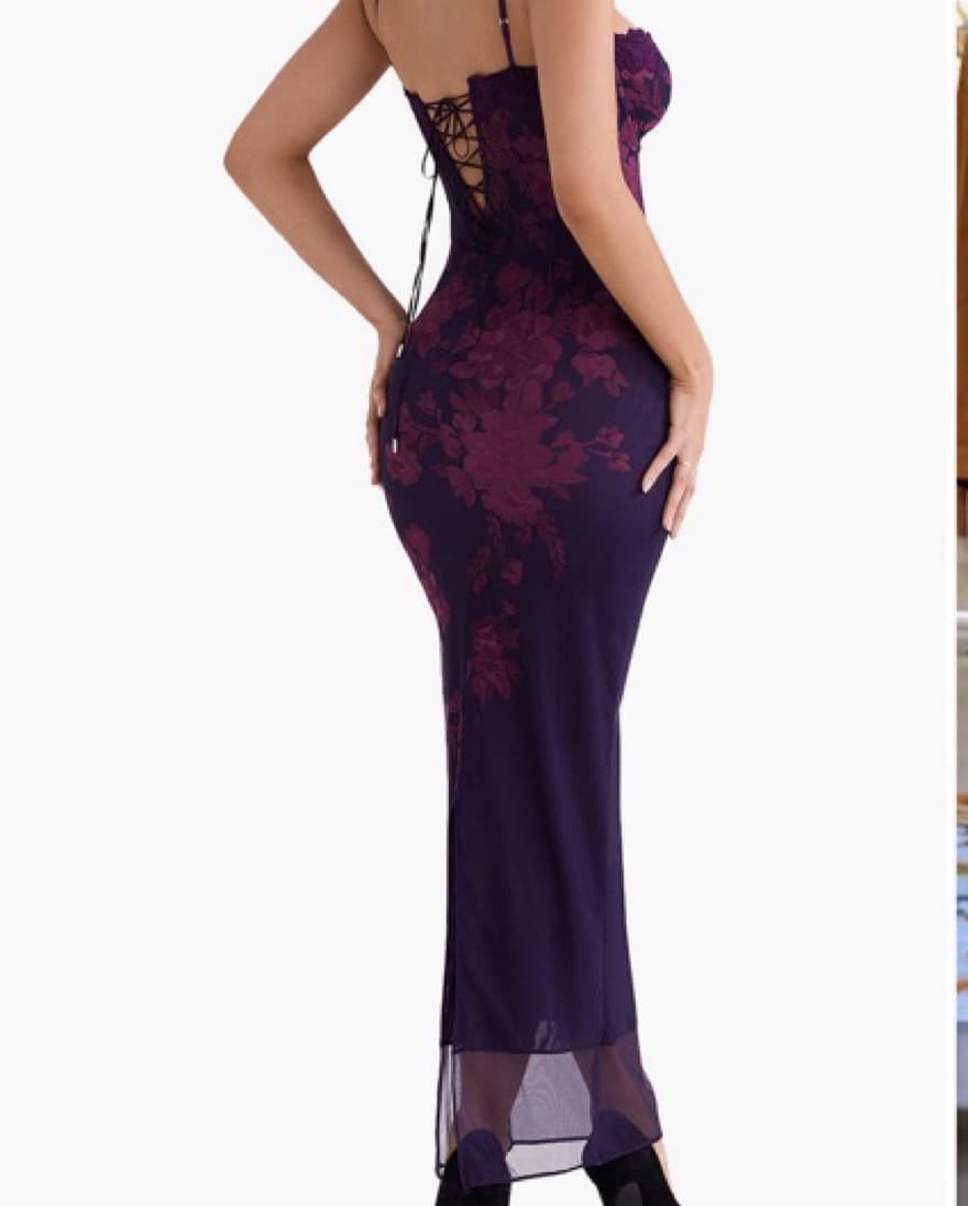 House Of CB Aiza Floral Dress - Image 3