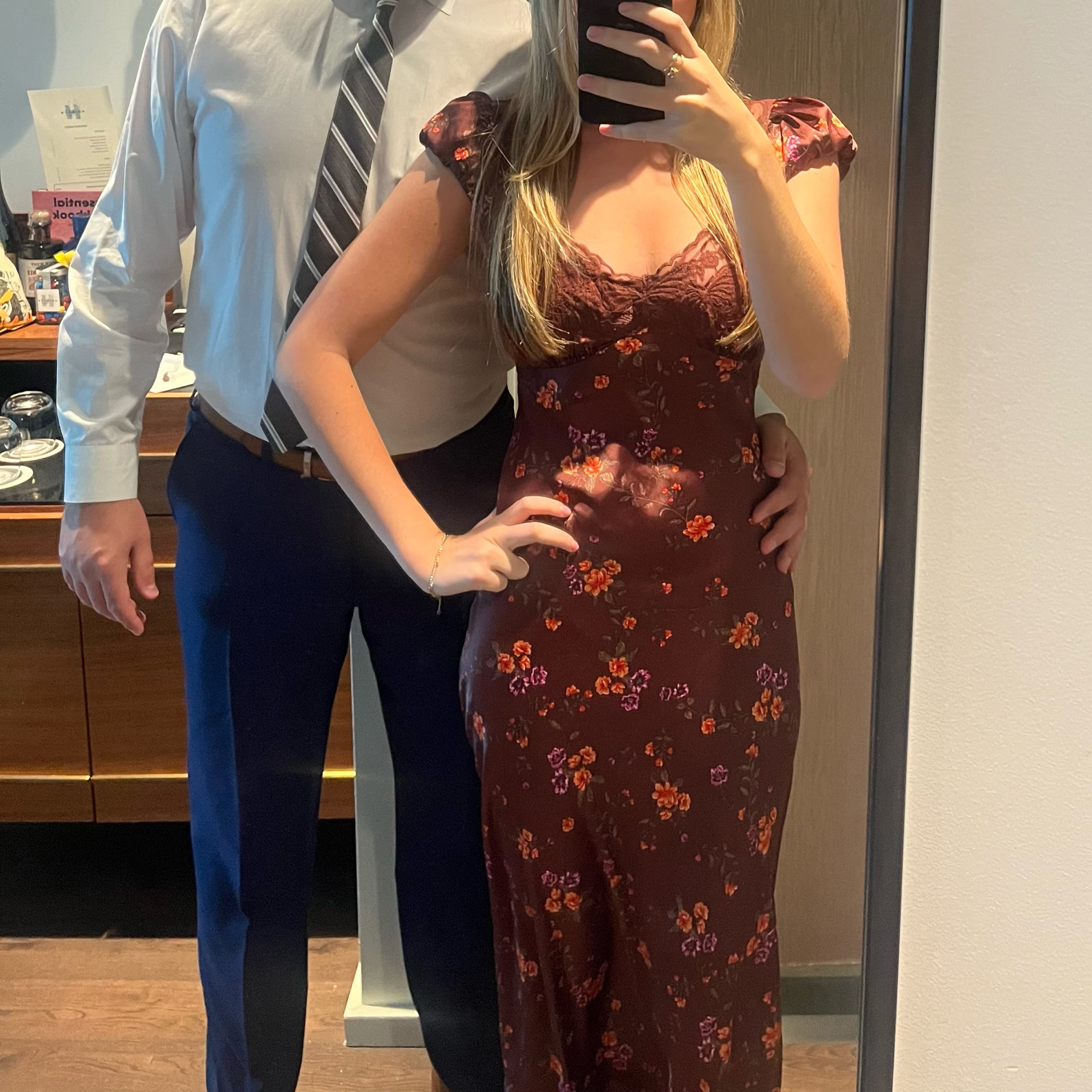 Free People Floral Maxi Dress Gown - Image 3