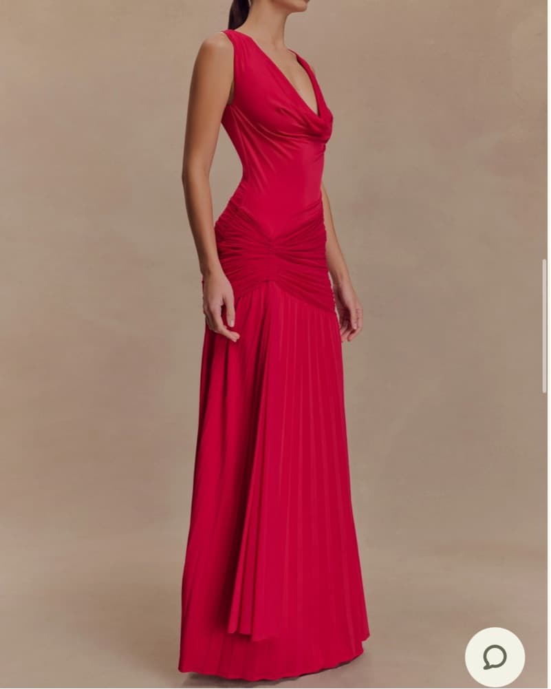 Dania Cowl Neck Slinky Maxi Dress - Image 5