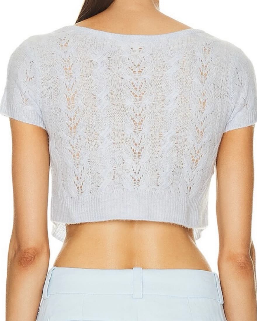 LoveShackFancy Elba Crop Cardigan - Image 3