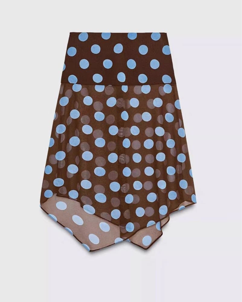 Zara Brown And Blue Polka Dot Set  - Image 4