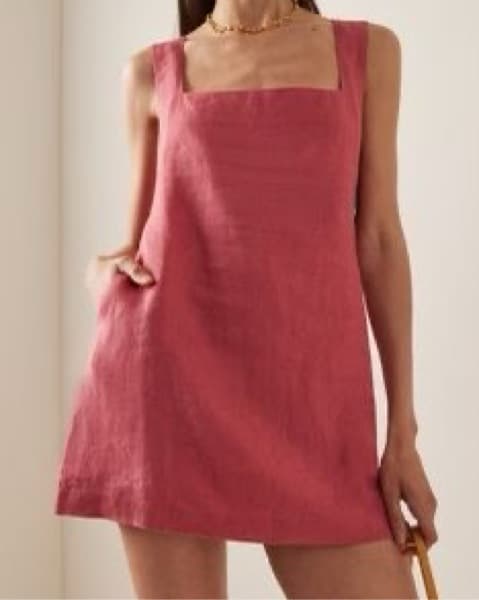 POSSE Alice Linen Mini Dress  - Image 4
