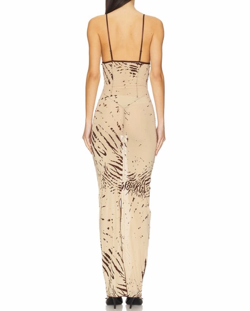Poster Girl Hun Dress Beige Zebra - Image 3