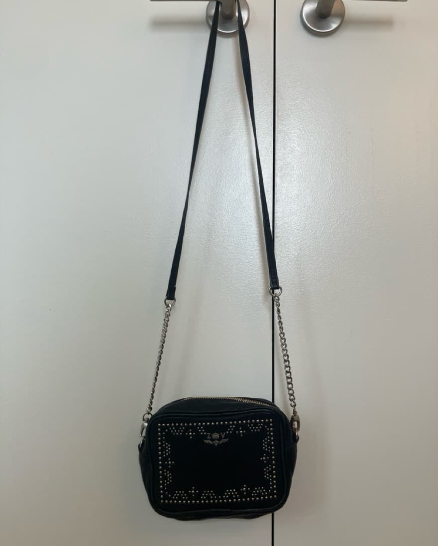Black Studded Zadig & Voltaire Bag - Image 1