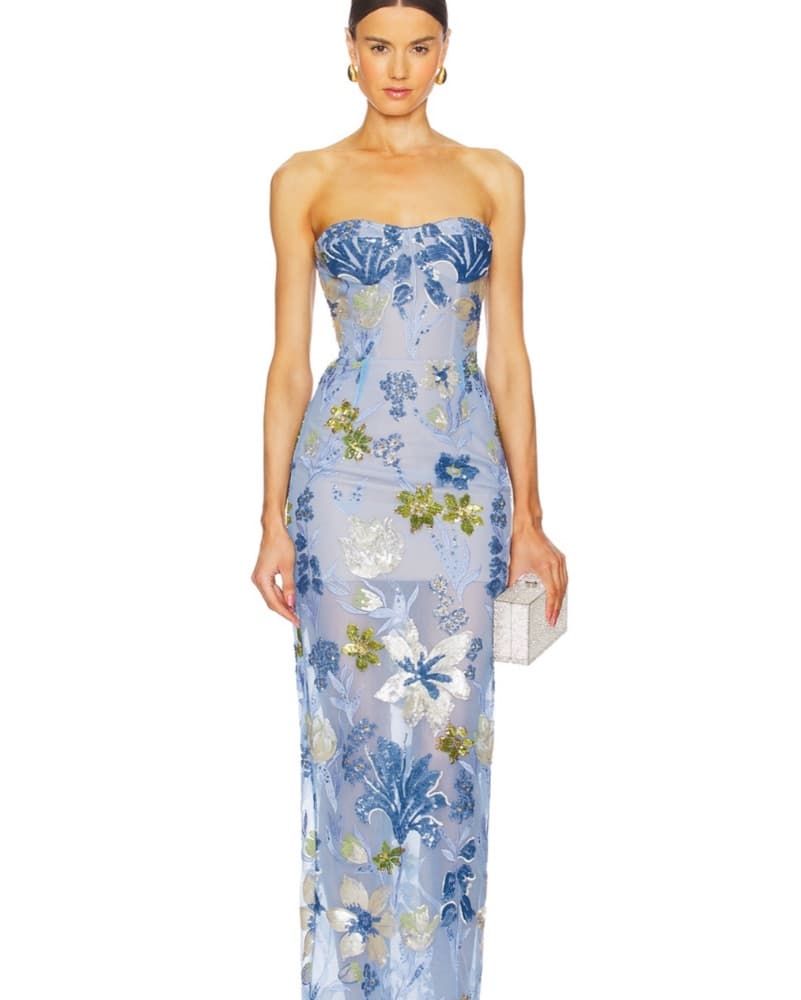 Bronx and Banco Dahlia sequin Blue Dress - Image 1