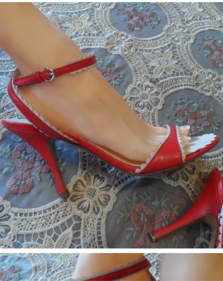 Vintage Red Moschino Heels  - Image 2