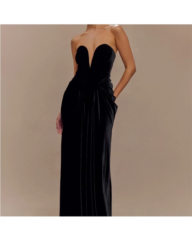 Meshki Paige Velvet Dress - Image 1