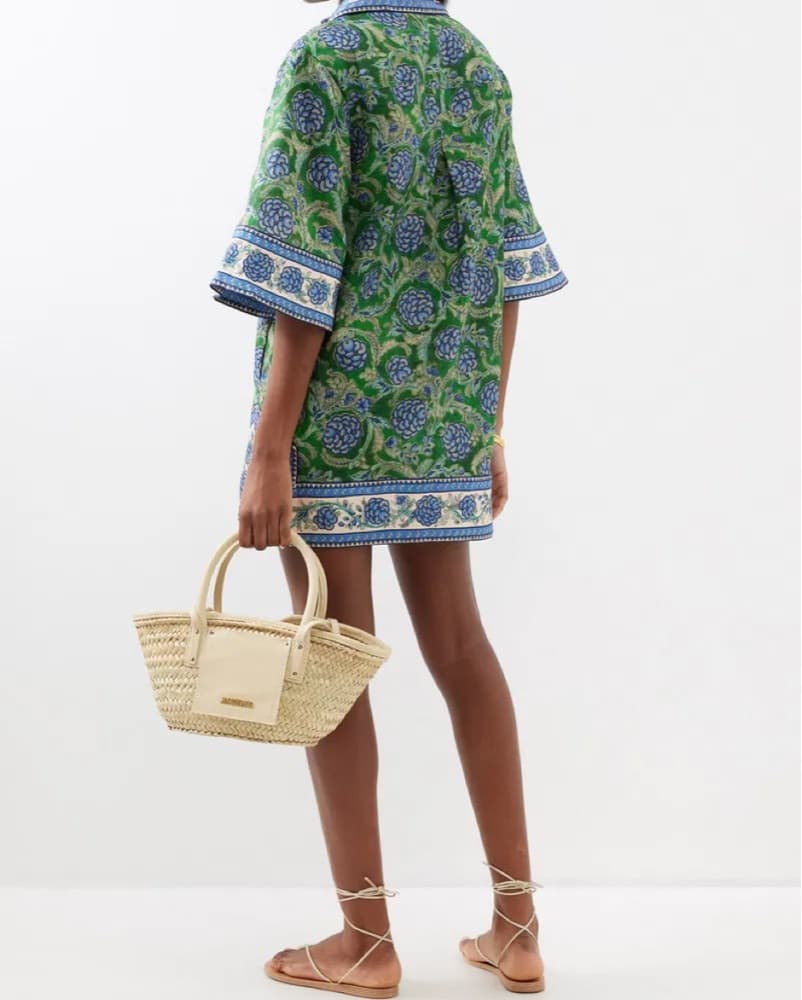 Zimmermann Junie Floral Linen Tunic Dres - Image 4