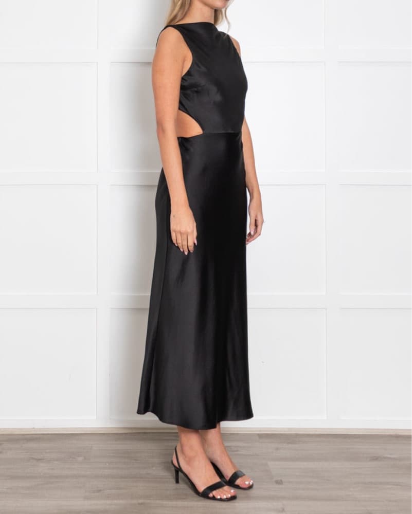 Bec + Bridge Black Cut Out Midi Dress  - Image 3