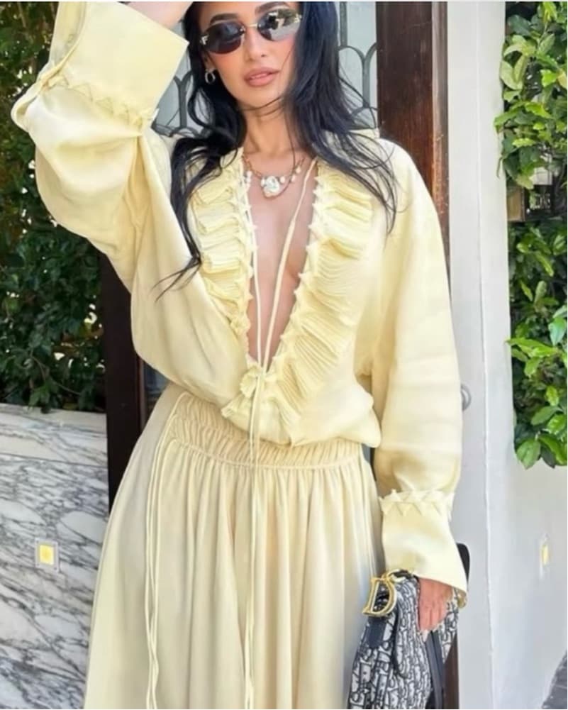 Oversized Yellow Blouse / Dress - Image 5