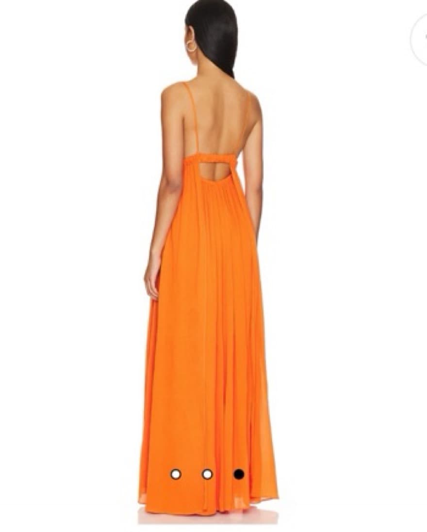 Anna Nata Orange Maxi Dress - Image 2
