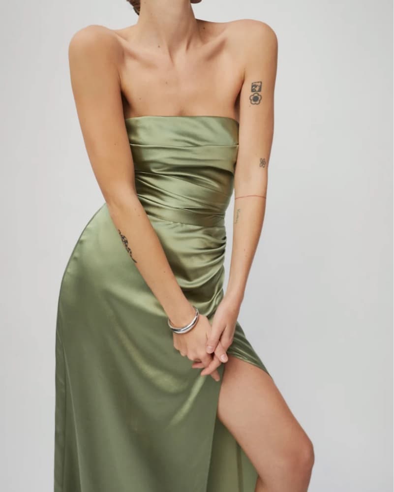 Reformation - Barrow Silk Dress - Image 1