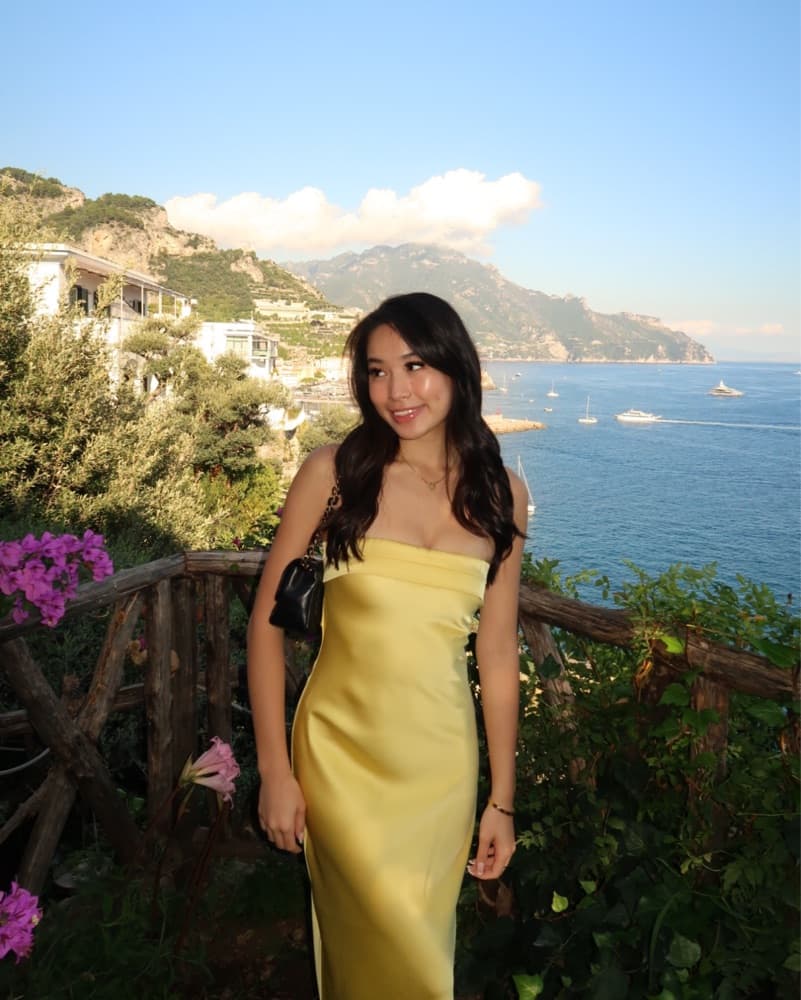 Elegant Yellow Strapless Gown - Image 3