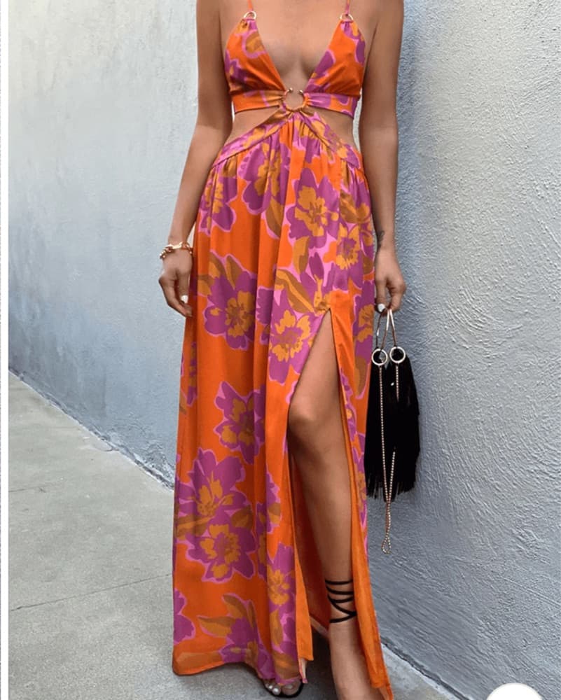 Floral Maxi Dress - Image 1
