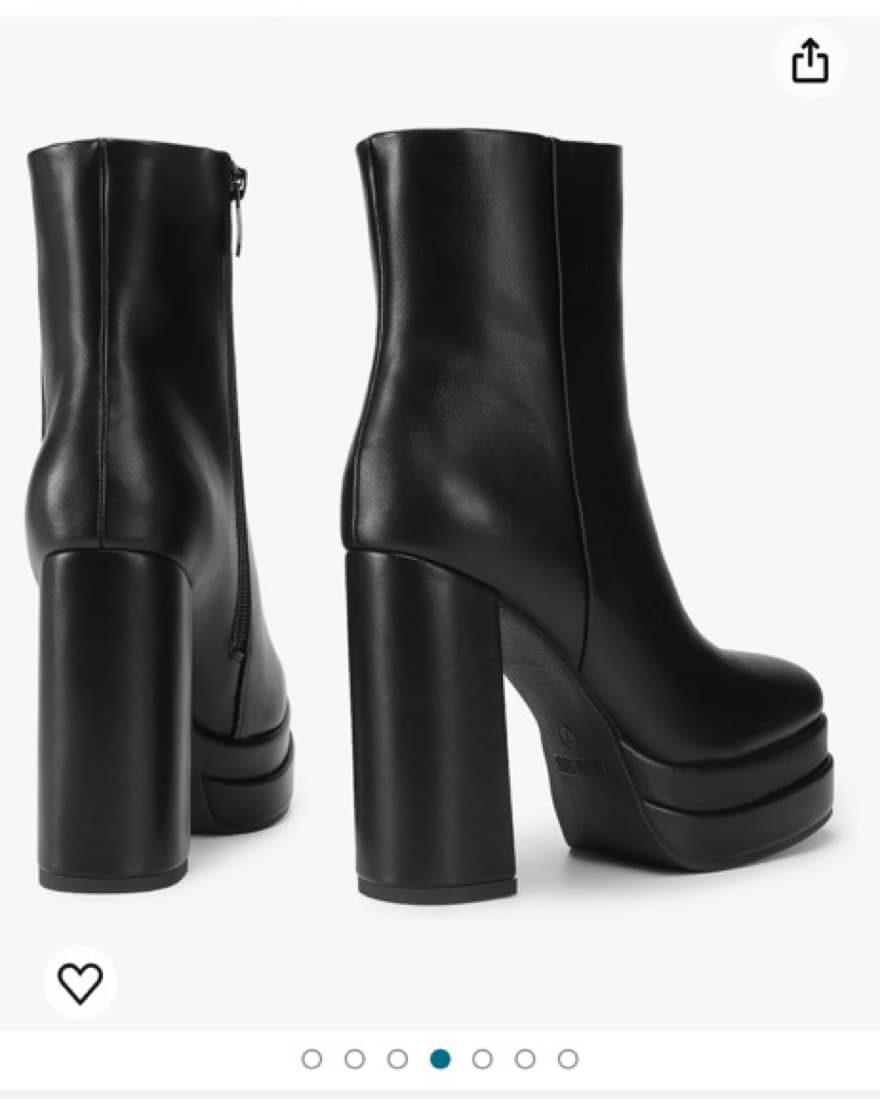 Black Platform Ankle Boot - Image 2