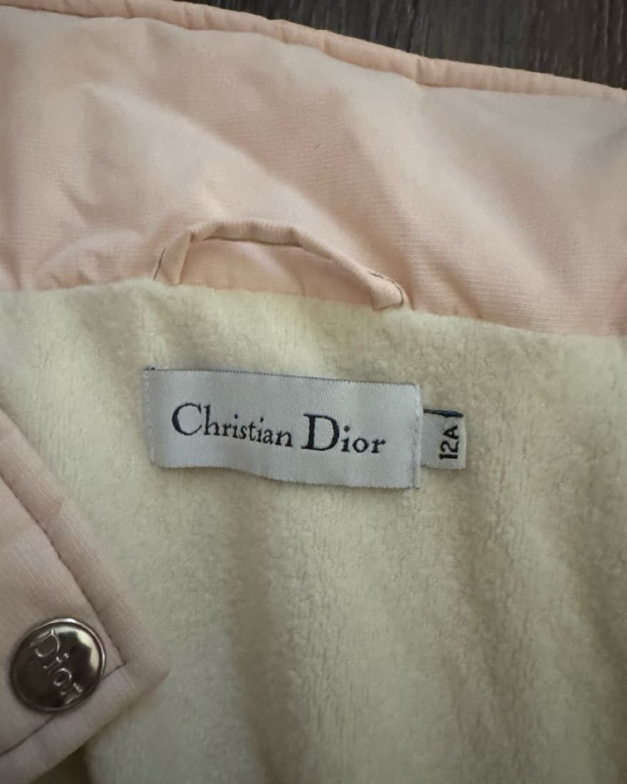 Dior Vintage Baby Pink Puffer Jacket - Image 3