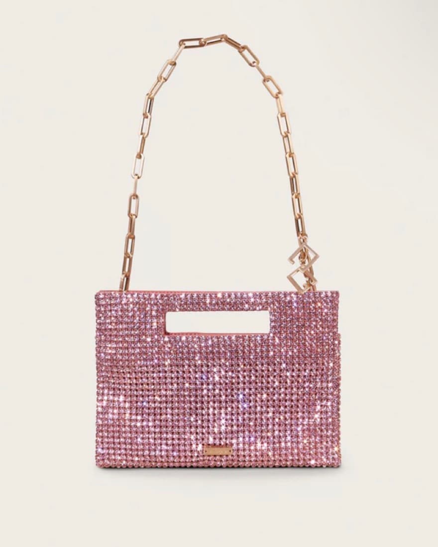 Cult Gaia Lucinda Rhinstone Bag in Pink - Image 1