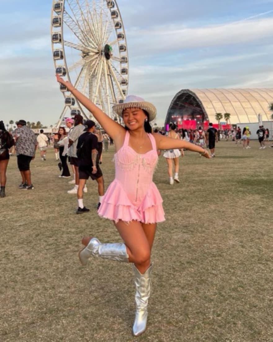 Pink Denim Romper - Image 3