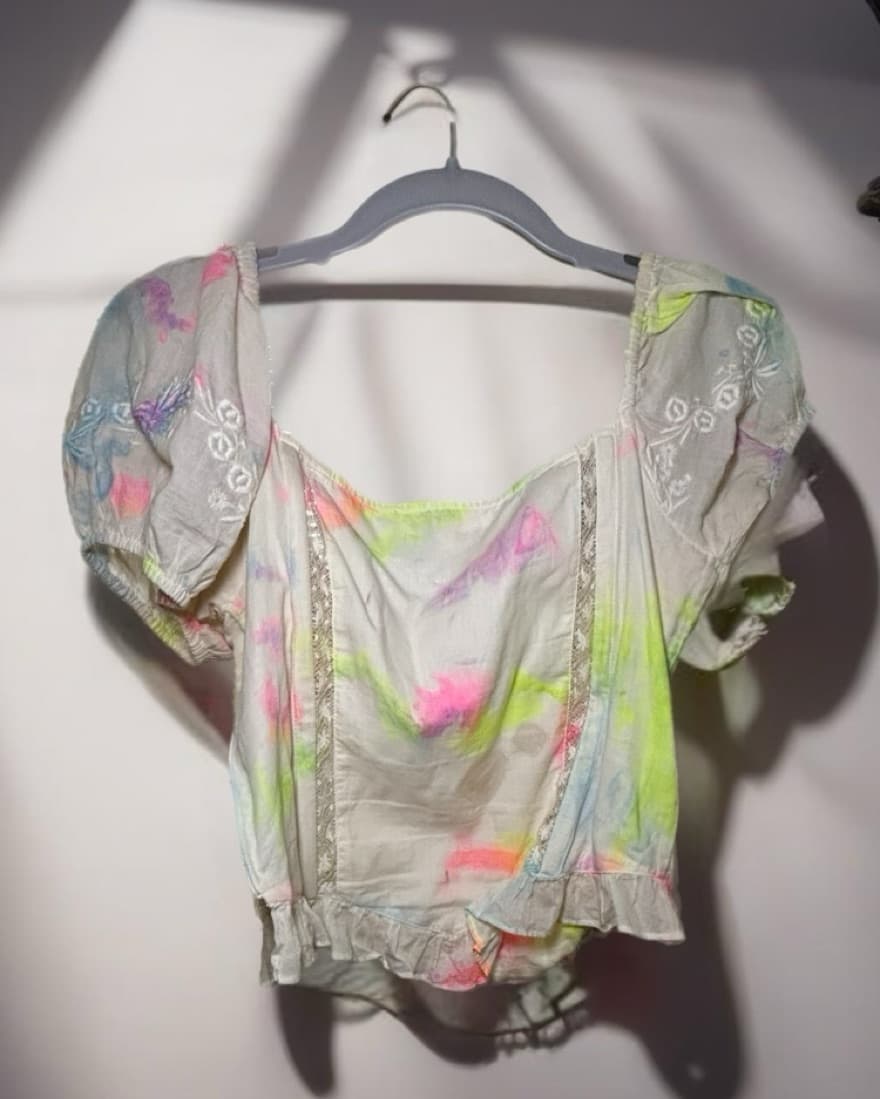 Loveshackfancy Tie Dye Corset Top - Image 2