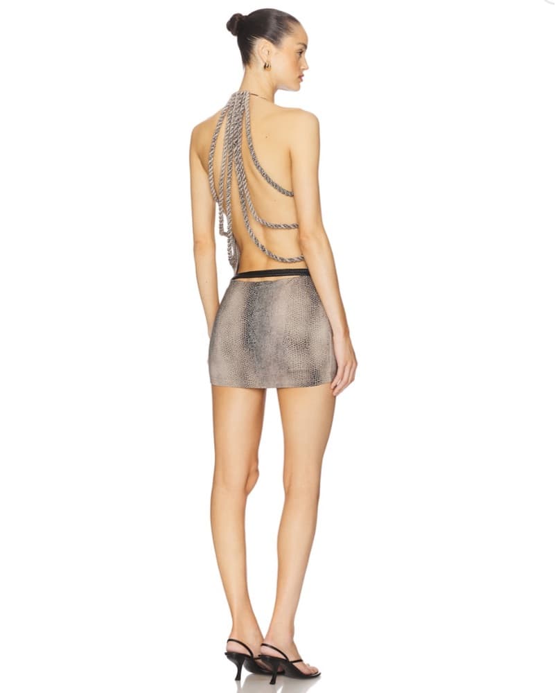 I.AM.GIA Metallic Halter Dress - Image 2