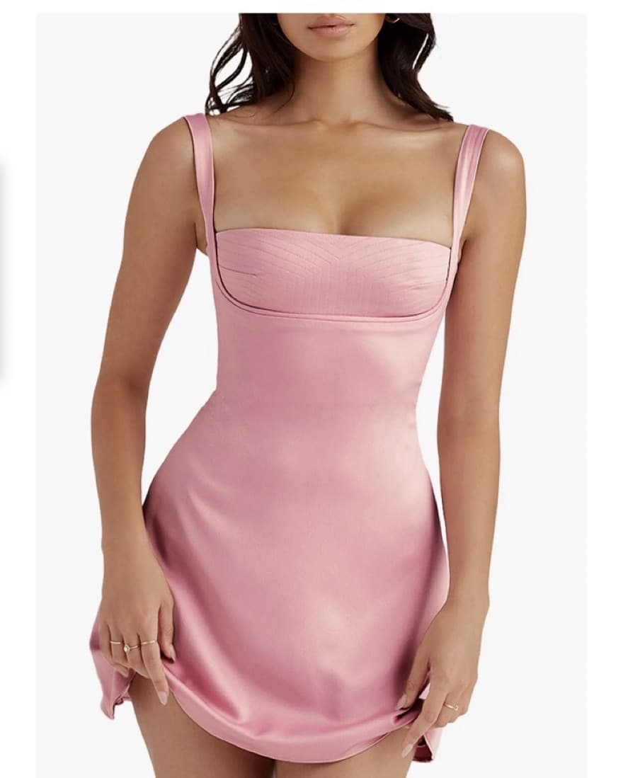 Pink Mini Cocktail Dress  - Image 1