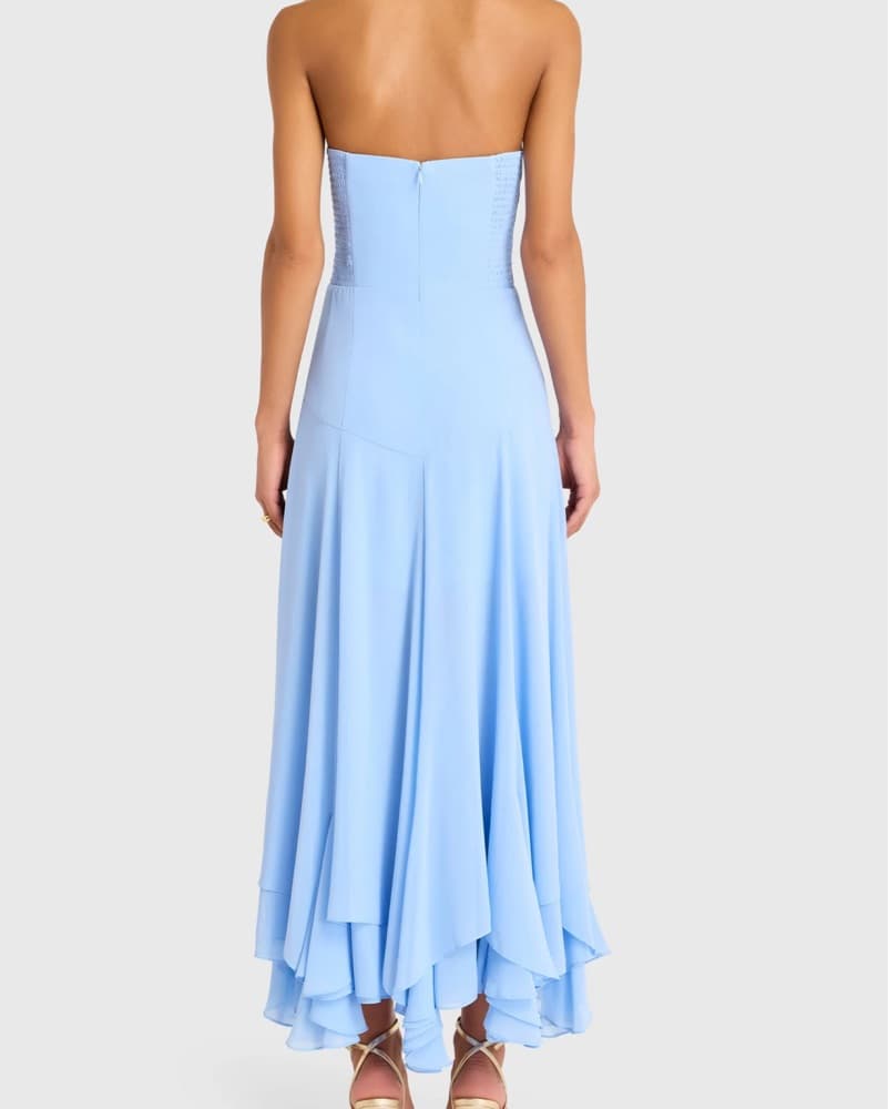 Amanda Uprichard Blue Monterey Dress - Image 3