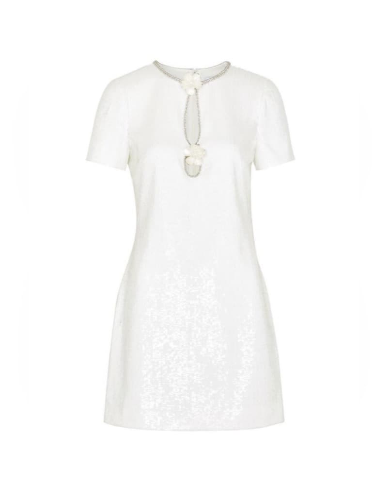 Self Portrait Mini Sequin Dress - Image 3