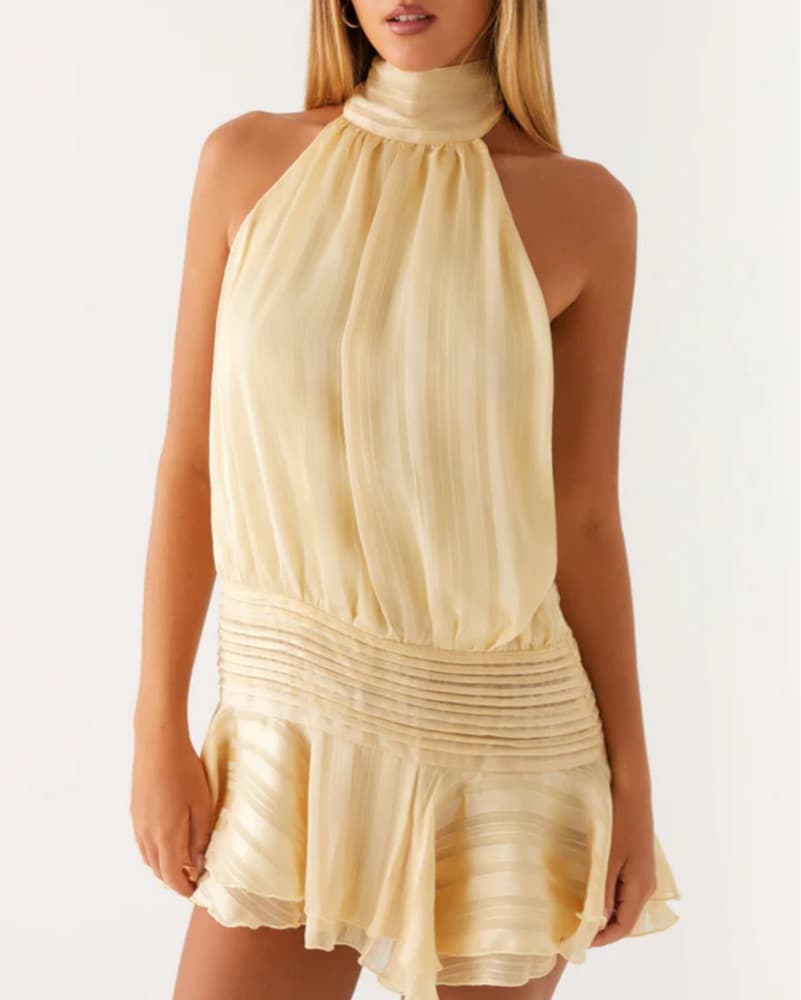 Pepper Mayo Icon yellow Dress  - Image 1