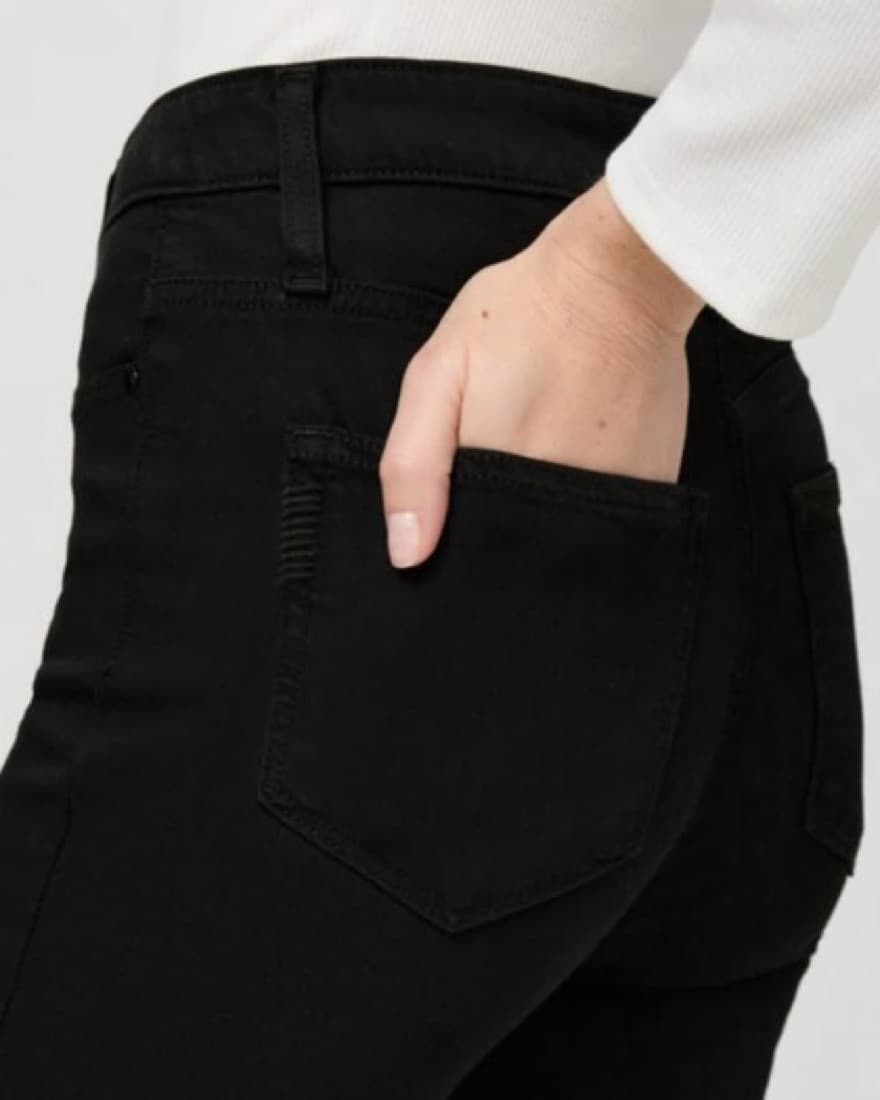 PAIGE - Chic Black Skinny JeansA - Image 5