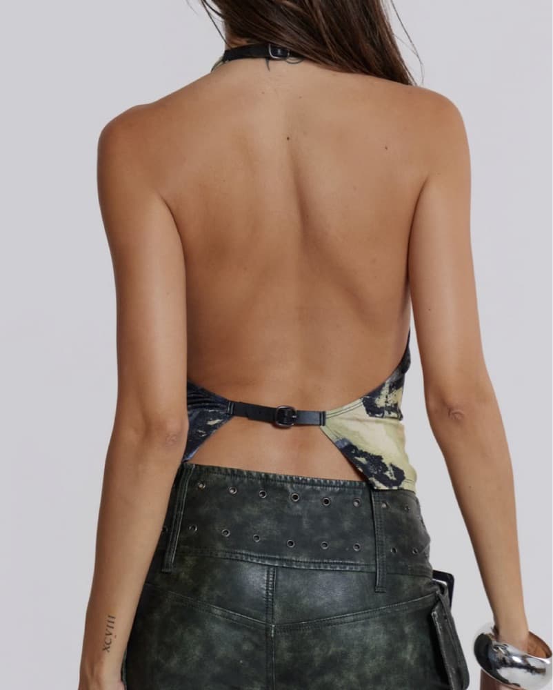 Jaded London Vision Backless Halter Top - Image 2