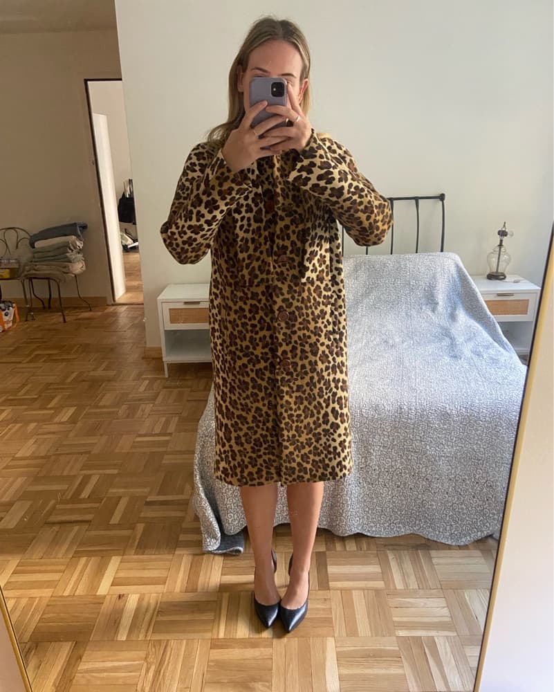 Vintage Moschino Leopard Print Coat - Image 3
